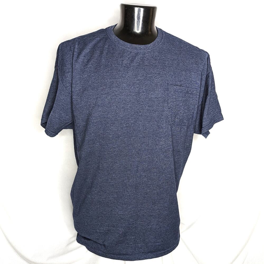 FOTL Platinum Men's Short Sleeve Cotton T-Shirt Blue XXL